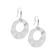 Open Wavy Circle Drop Earring