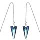 925 Sterling Silver Premium Crystal Threader Earrings 