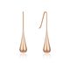 14k Rose Droplet Earrings