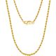 18K Gold Twisted Rope Chain Necklace (Width 1.7mm)