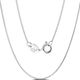 925 Sterling Silver Snake Chain with Bolt clasp (Width .8 mm)