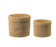 Woven Look Cement Planters - Set of 2