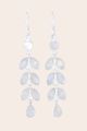 Moonstone Flower Child Earrings - Silver