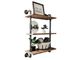 3 Tiers Industrial Pipe Shelf Rustic Wall Shelf