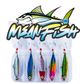 5 x 20 gram Lures with Tackle Box for Trout Salmon Kahawai