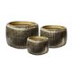 Planter Set/3 - Antique Gold