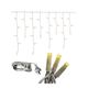 3m White Rubber Wire Outdoor Connectable Waterproof Icicle Fairy Lights - Warm White