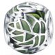 925 Sterling Silver Green Leaves Charm