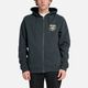 Salty Crew Angler Sherpa Zip Fleece - Coal/Black