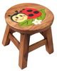 Recycled Wood Kids Stool – Ladybird