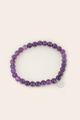 Crown Chakra Bracelet Silver Amethyst