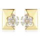 18K Gold Stud Earrings 