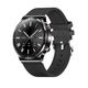 Black Smart Watch Leather Strap