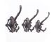 Cast Iron Wall Mounted Coat Hooks (Set of 3)