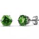 18K White Gold Crystal Stud Earrings 