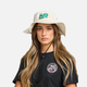 The Mad Hueys Aloha From Hell Wide Brim Hat - Stone