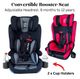 Booster X - Convertible and Portable Child Booster Seat with 2 x Cup Holders