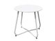 Round Metal Side Table-White