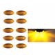 10X 10V-30V Amber Clearance Lights Side Marker Led Trailer Truck Lorry Lamp