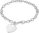 Sterling Silver Heart Catch Bracelet