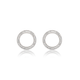 Kagi Silver Halo Ear Studs