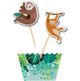 Jungle Theme Cupcake Kit. Set of 12. Perfect Safari Party Accessory