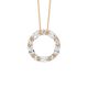 Rose Gold Plate Circle Necklace