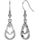 18K White-Gold Crystal Earrings 