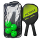 Pickleball Paddle with Portable Bag, 4 balls