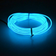 Blue 3M Battery Operated Luminescent Neon LED Lights Glow EL Wire Party Strip Rope