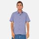 Rusty Datsun Check Short Sleeve Shirt - Arctic Blue