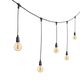 5m 10 Bulbs Festoon Pendant Lights Connectable Waterproof Indoor / Outdoor Festoon Pendant Lights - Warm White