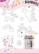 Colour your Own Magnets - Unicorns