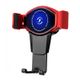 Car Wireless Charger Magnetic Automatic Car Mount Phone Holder P80, Red