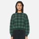 Huffer Melrose Intarsia Crop Knit - Forest