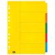 FM A4 5 Tab Coloured Cardboard File Organiser