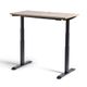 Rise Electric Height Adjustable Desk - Black / Autumn Oak