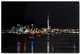 Auckland by Night Aluminium Wall Art