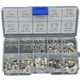 120pcs Stainless Steel E-Clip Assortment Tool Kit Retaining Circlips 1.5 To 10mm