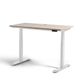 Rise Electric Height Adjustable Desk - White / Autumn Oak