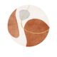 DS BS Modern Abstract Non-Shedding Area Round Rug Autumn-160cm