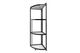 DS BS Foldable 4 Tier Steel Triangular Corner Shelving Unit