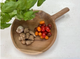 Organic Teak Round Platter with Handle