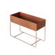 Metal Planter - Short - Terracotta