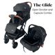 Preorder - The Glide - Compact Stroller and Capsule Car Seat Combo with Pull Handle