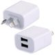 SAA NZ Standard Dual Port USB Wall Charger / Plug / Adaptor