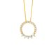 Open Circle Pendant with Gold Plate