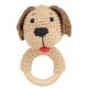 Blue Bunny Crochet Rattle - Diego Dog