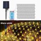 1.5x1.5m 96LEDs Solar Net Lights Waterproof Outdoor Solar Garden Fairy String Lights - Warm White