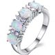 925 Sterling Silver and Opal Dress Ring 